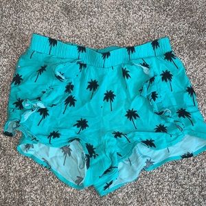 Justice Girls Palm Tree Shorts